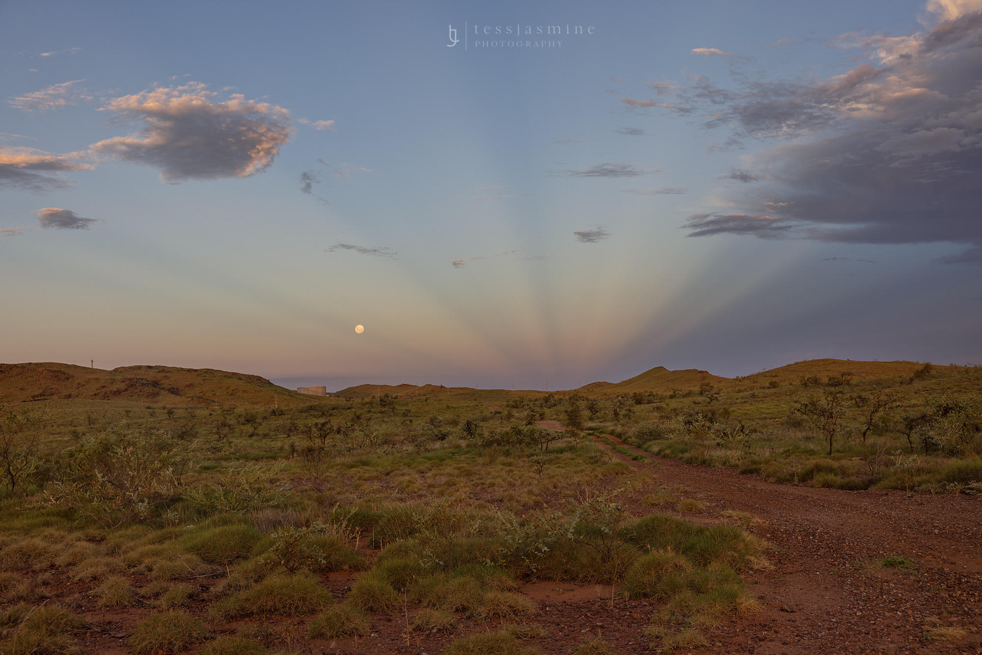 Baynton Hills full moon — Pilbara